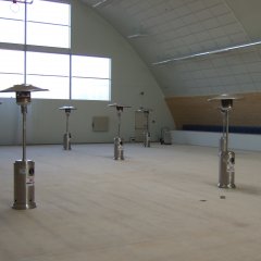 Vysoušení podlahy sportovní haly - Plzeň