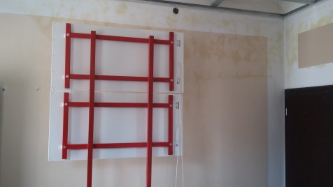 vysoušení zdí pomocí panelových topidel firmy HEAT
